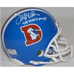 Terrell Davis Signed Denver Broncos Throwback Mini Helmet Inscribed "SB XXXII MVP" (Radtke COA)