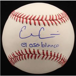 Evan Gattis Signed OML Baseball Inscribed "El Oso Blanco" (Radtke COA)