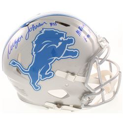 Kerryon Johnson Signed Detroit Lions Full-Size Authentic On-Field Speed Helmet Inscribed "MoTown's F