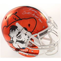 Thurman Thomas Signed Oklahoma State Cowboys Full-Size Authentic On-Field Helmet Inscribed "2x All-A