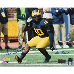 Devin Bush Signed Michigan Wolverines 8x10 Photo Inscribed "Go Blue" (Radtke COA)