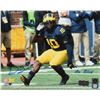 Image 1 : Devin Bush Signed Michigan Wolverines 8x10 Photo Inscribed "Go Blue" (Radtke COA)