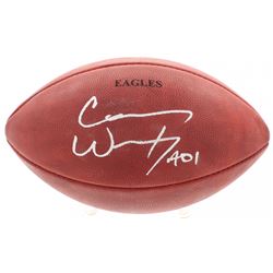 Carson Wentz Signed "The Duke" Official NFL Game Ball Inscribed "A01" (Fanatics Hologram)