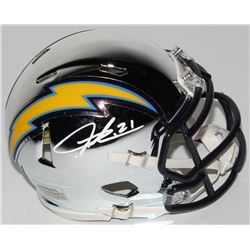 Melvin Gordon Signed Los Angeles Chargers Chrome Speed Mini Helmet (Radtke COA)
