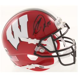 Melvin Gordon Signed Wisconsin Badgers Mini Helmet (Radtke COA)