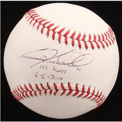 Craig Kimbrel Signed OML Baseball Inscribed "155 Saves"  "6-6-2014" (Radtke COA)