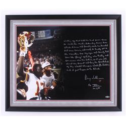 Doug Williams Signed Washington Redskins 20x24 Custom Framed Photo Display with Extensive Inscriptio