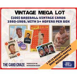 The Card Craze â€œBaseball Vintage Mega Lotâ€ Mystery Box