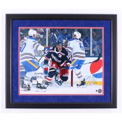 J. T. Miller Signed New York Rangers 22.5x26 Custom Framed Photo Display (Steiner Hologram)