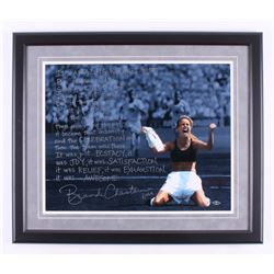 Brandi Chastain Signed Team USA 22.5x26 Custom Framed Photo Display with Extensive Inscription (Stei