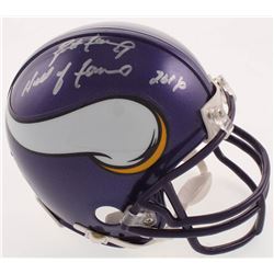 Brett Favre Signed Minnesota Vikings Mini-Helmet Inscribed "Hall of Fame 2016" (Radtke COA)