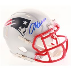 Damien Harris Signed New England Patriots Speed Mini-Helmet (Radtke COA)