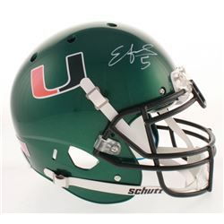 Edgerrin James Signed Miami Hurricanes Full-Size Authentic On-Field Helmet (Radtke COA)