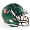 Image 1 : Edgerrin James Signed Miami Hurricanes Full-Size Authentic On-Field Helmet (Radtke COA)