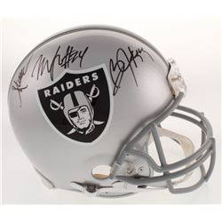 Marcus Allen, Marshawn Lynch  Bo Jackson Signed Oakland Raiders Full-Size Authentic On-Field Helmet 