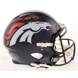 Drew Lock Signed Denver Broncos Full-Size Authentic On-Field Speed Helmet (Radtke COA)