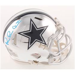 Michael Irvin Signed Dallas Cowboys Chrome Speed Mini Helmet (Beckett COA)