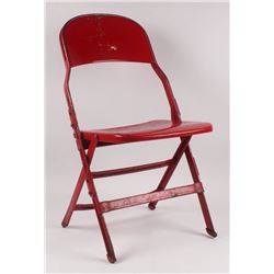 Genuine Joe Louis Arena Metal Folding Chair (DC Sports COA)
