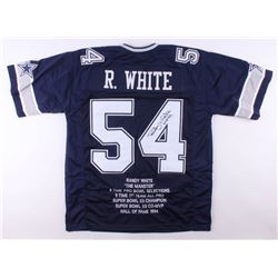 Randy White Signed Career Highlight Stat Jersey Inscribed "HOF 94" (JSA COA)