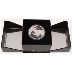 2016 Batman vs. Superman: Dawn of Justice $30 Thirty Dollar 2 oz Fine Silver Colorized Coin with Dis
