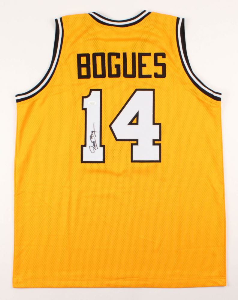 muggsy bogues signed jersey