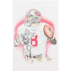 Steve Young - 49ers - Brian Barton 12x19 Signed Limited Edition Lithograph #/250 (PA COA)