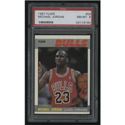 1987-88 Fleer #59 Michael Jordan (PSA 8)
