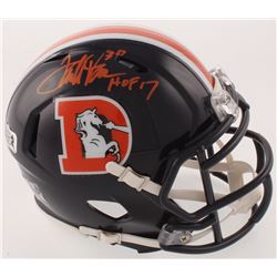 Terrell Davis Signed Denver Broncos Color Rush Speed Mini-Helmet Inscribed "HOF 17" (Radtke COA)