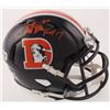 Image 1 : Terrell Davis Signed Denver Broncos Color Rush Speed Mini-Helmet Inscribed "HOF 17" (Radtke COA)
