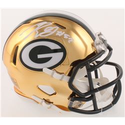 Rashan Gary Signed Green Bay Packers Chrome Speed Mini-Helmet (Radtke COA)