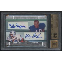 2007 Topps Co-Signers Co-Signer Autographs #SB Gale Sayers / Barry Sanders (BGS 9.5)