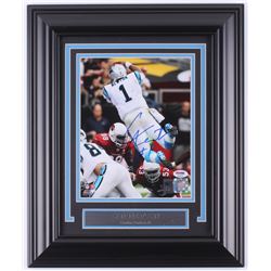 Cam Newton Signed Carolina Panthers 15x18 Custom Framed Photo Display (PSA COA  Newton Hologram)