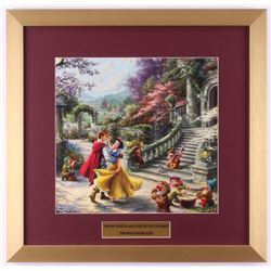 Thomas Kinkade Walt Disney's "Snow White and the Seven Dwarfs" 17.5x18 Custom Framed Print Display