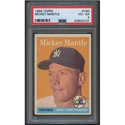 1958 Topps #150 Mickey Mantle (PSA 4)