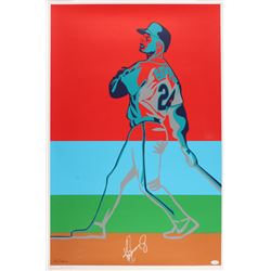 Ken Griffey Jr. Signed LE Seattle Mariners 23x35 Lithograph (JSA COA)