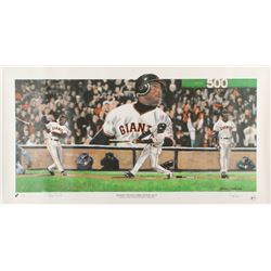 Barry Bonds Signed LE San Francisco Giants 18.5x34.5  Print on Canvas (JSA COA  Bonds Hologram)