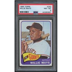 1965 Topps #250 Willie Mays (PSA 8)
