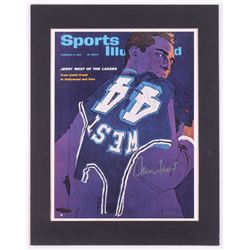 Jerry West Signed West Virginia Mountaineers 11x14 Custom Matted Print Display (UDA Hologram)