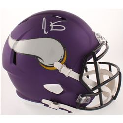 Cris Carter Signed Minnesota Vikings Full-Size Speed Helmet (JSA COA)