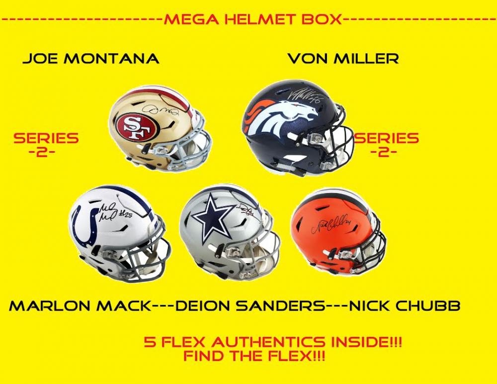 autographed football helmet mystery box