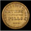 Image 3 : **Auction Highlight** Ayer's Pills, 3c Rose, Long Arrows (EP3).Ê Encased Postage 3c Grades xf+ (fc)
