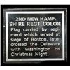 Image 3 : Flags of the American Revolution 2nd Newhampshire Regt. Color .6oz .925 Sterling Silver Bar Grades
