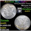 Image 1 : ***Auction Highlight*** 1879-p Rainbow Toned Morgan Dollar $1 Graded Choice+ Unc By USCG (fc)