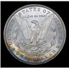Image 3 : ***Auction Highlight*** 1879-p Rainbow Toned Morgan Dollar $1 Graded Choice+ Unc By USCG (fc)