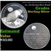 Image 1 : America In Space Americas First Manned Lunar Orbit 1oz. .925 Sterling Silver Round Grades