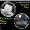 Image 1 : America In Sapce Investigation Of The Upper Atmosphere 1oz. .999 Silver Round Grades