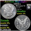 Image 1 : ***Auction Highlight*** 1894-s Morgan Dollar $1 Graded Select Unc+ PL By USCG (fc)