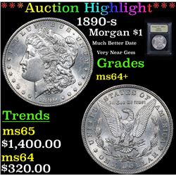 ***Auction Highlight*** 1890-s Morgan Dollar $1 Graded Choice+ Unc By USCG (fc)