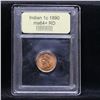 Image 4 : ***Auction Highlight*** 1890 Indian Cent 1c Graded Choice+ Unc RD By USCG (fc)