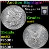 Image 1 : ***Auction Highlight*** 1884-s Morgan Dollar $1 Graded Select Unc By USCG (fc)